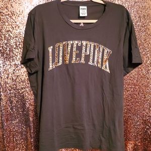 "LOVE PINK" Keyhole T-Shirt